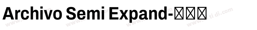 Archivo Semi Expand字体转换